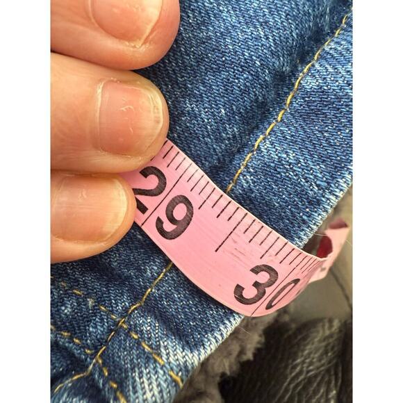 Lee vintage blue jean denim midi skirt 10-12 - Picture 7 of 9